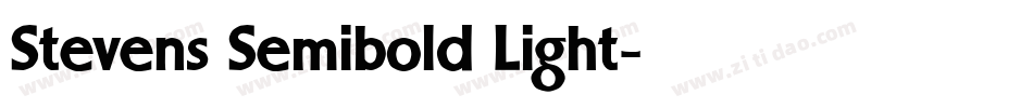 Stevens Semibold Light字体转换
